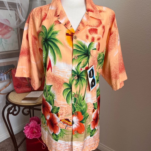 Tropical button up shirt by Roundy Bay - Picture 1 of 5